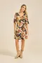 VESTIDO ESTAMPA DOCE FLORAL MARINHO