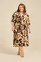 VESTIDO ESTAMPA DOCE FLORAL MARINHO