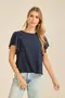 BLUSA BÁSICA COM BOTÃO
