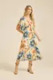 VESTIDO ESTAMPA DOCE FLORAL BEGE
