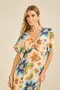 VESTIDO ESTAMPA DOCE FLORAL BEGE