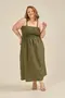 VESTIDO MIDI ALÇA LARGA