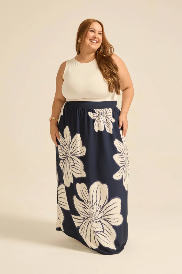 SAIA LONGA VISCOSE ESTAMPADA